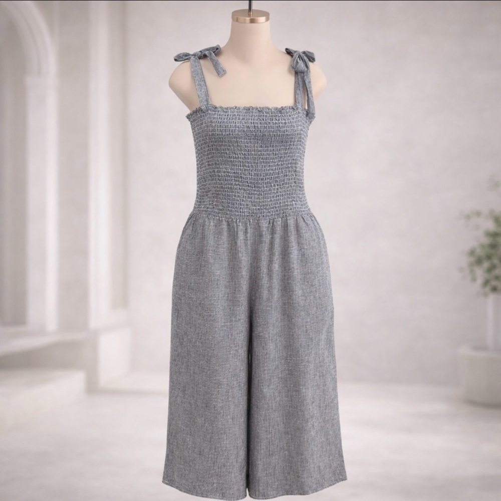 1. State Charcoal Textured Jumpsuit
